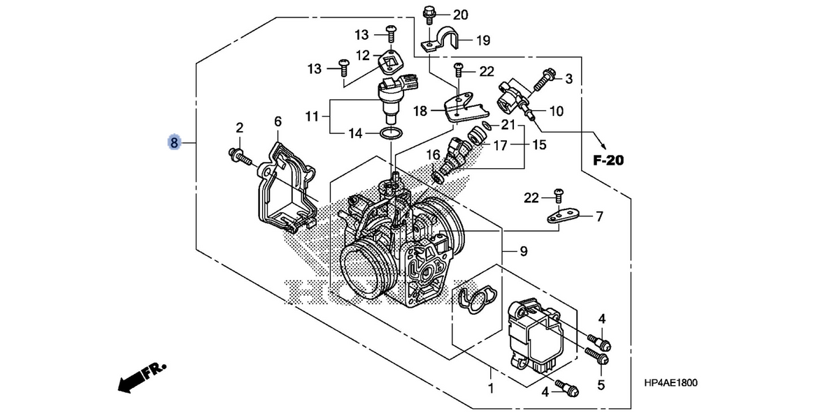 Honda OEM part 16400-HP7-A01