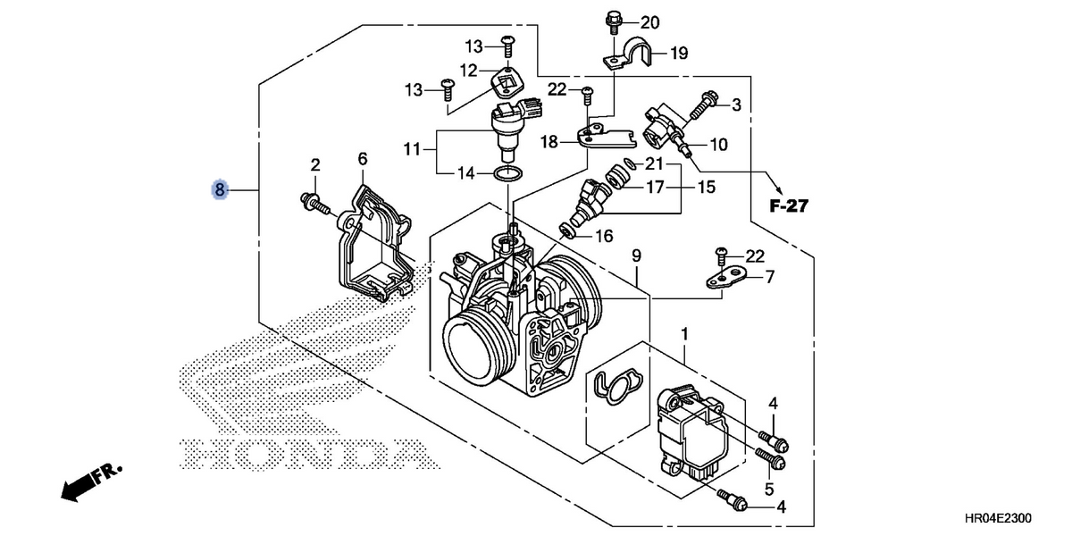 Honda OEM part 16400-HR0-F01