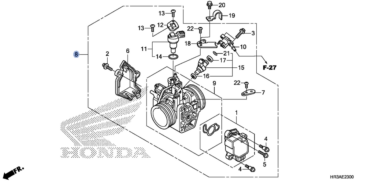 Honda OEM part 16400-HR3-A42