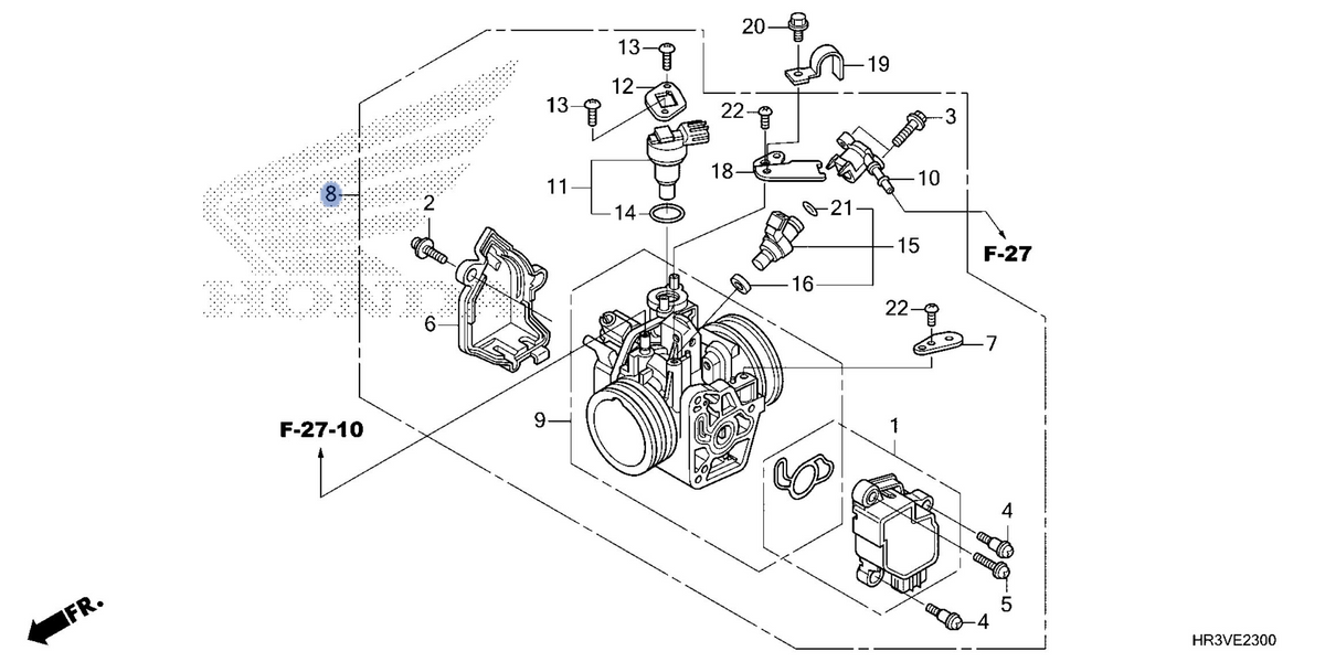 Honda OEM part 16400-HR3-FA1