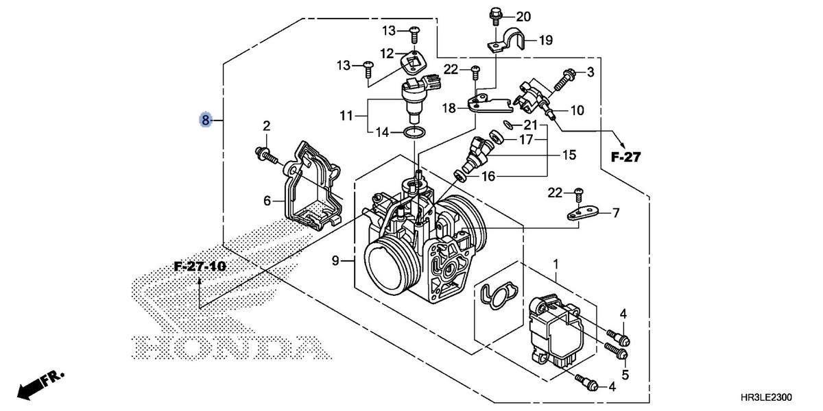 Honda OEM part 16400-HR3-WA2