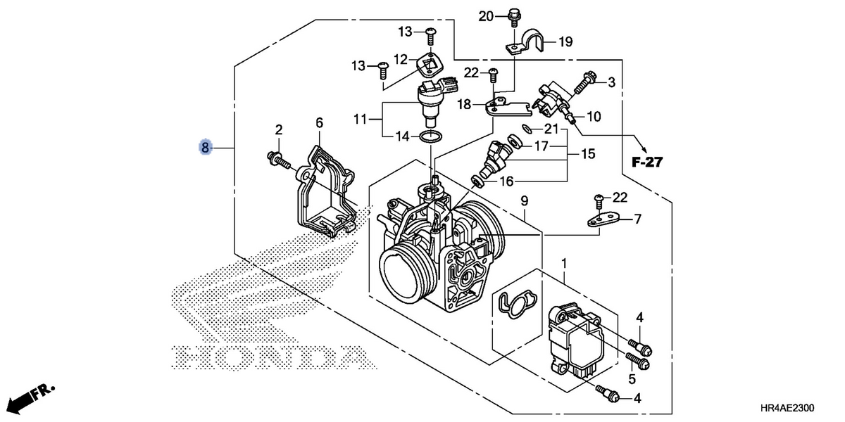 Honda OEM part 16400-HR4-A43
