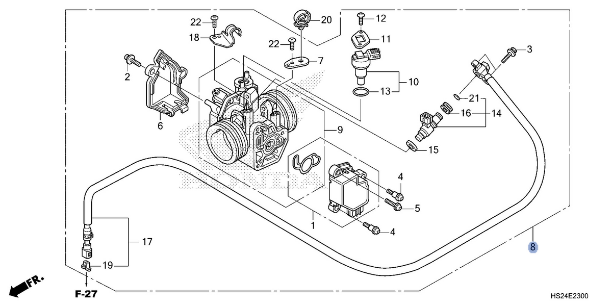 Honda OEM part 16400-HS2-A51