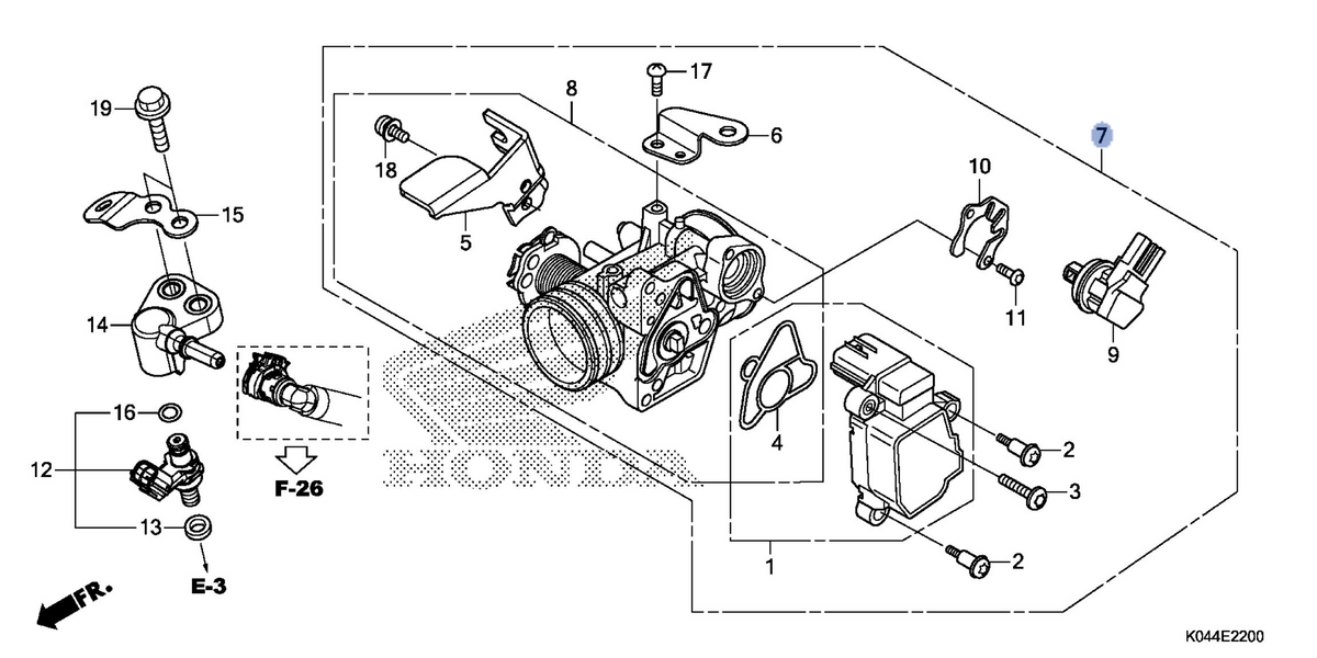 Honda OEM part 16400-K04-931