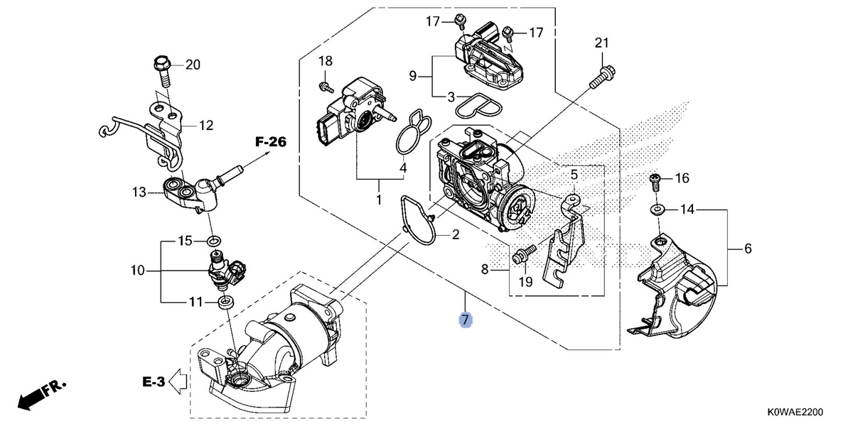 Honda OEM part 16400-K0R-V41