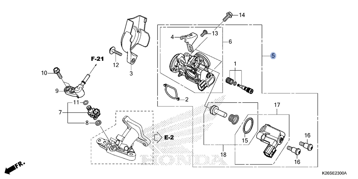 Honda OEM part 16400-K26-G11