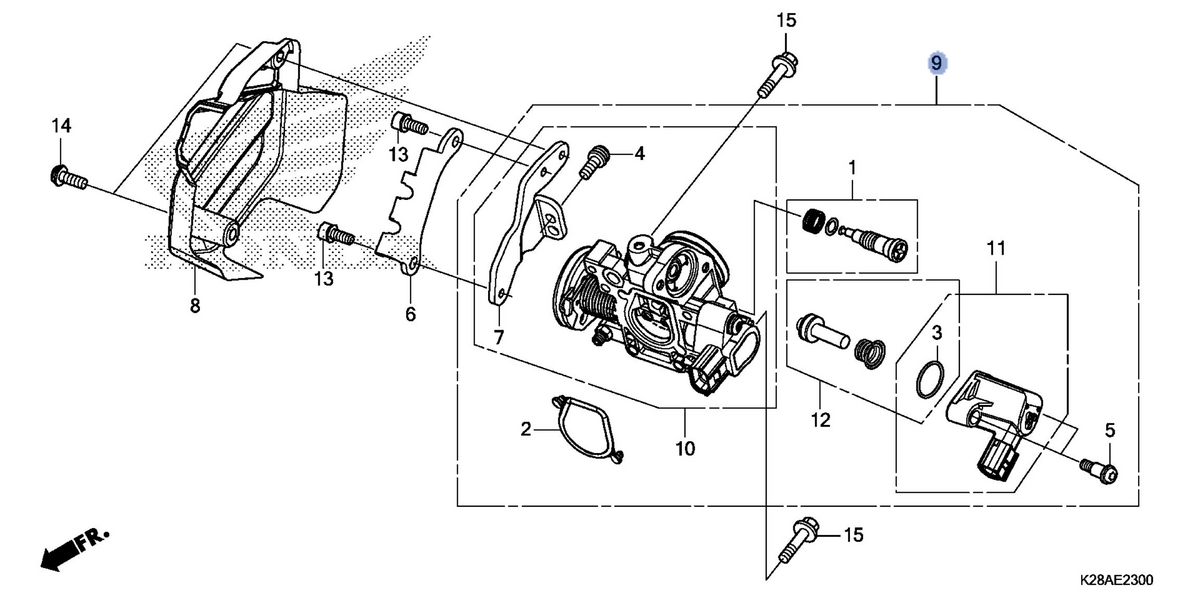 Honda OEM part 16400-K28-A61