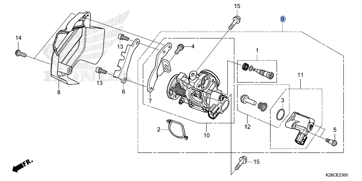 Honda OEM part 16400-K28-A62