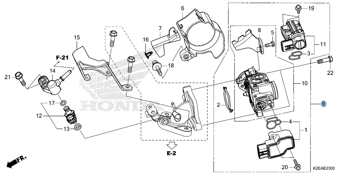Honda OEM part 16400-K2E-J31