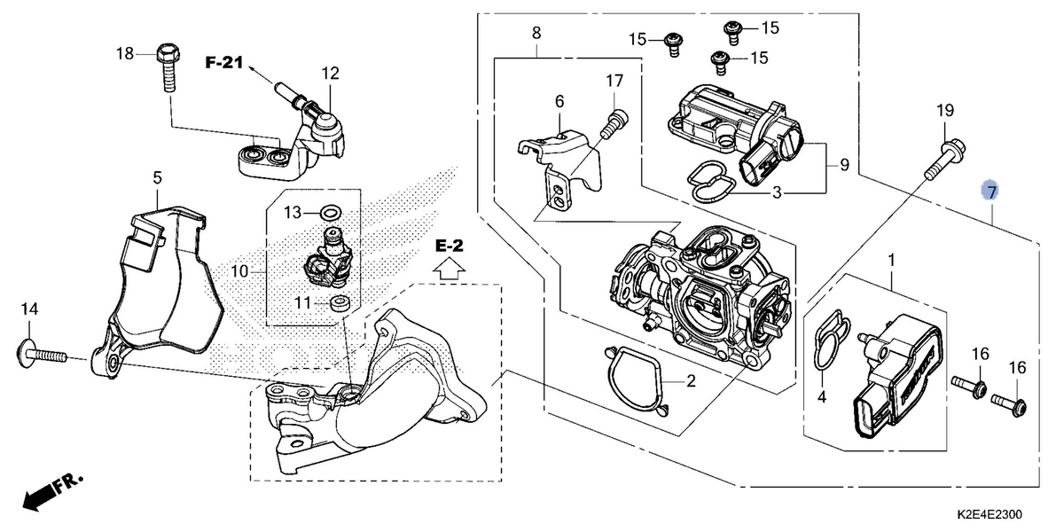 Honda OEM part 16400-K2E-T01