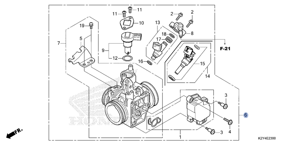 Honda OEM part 16400-K87-A01