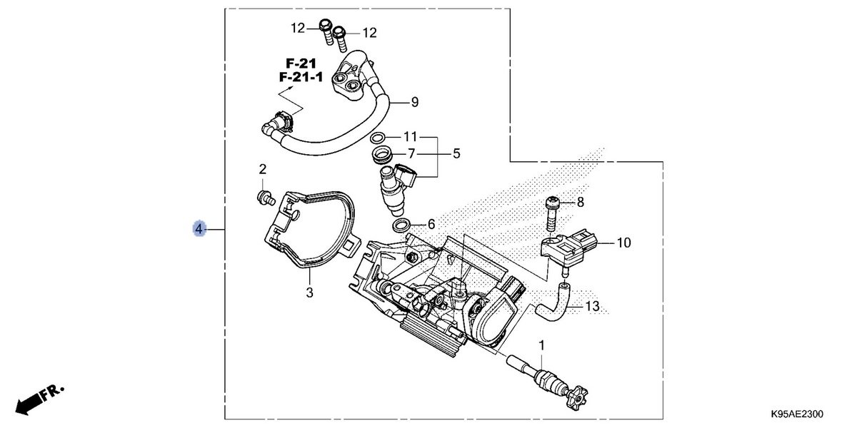 Honda OEM part 16400-K95-AA1