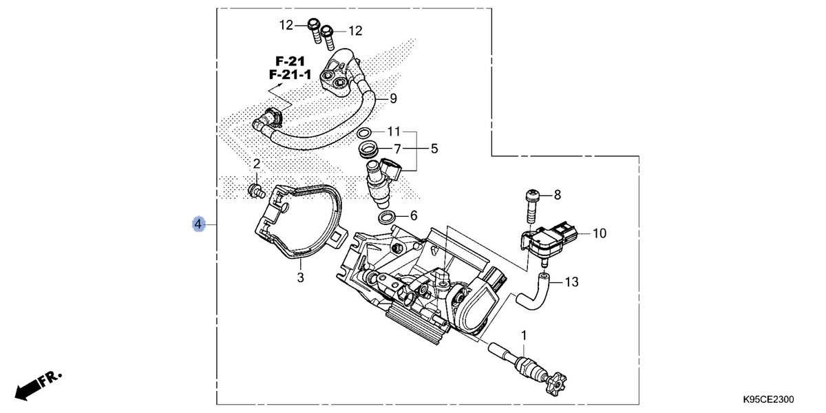Honda OEM part 16400-K95-AG1