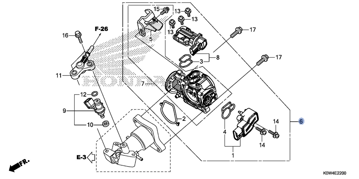 Honda OEM part 16400-K97-T01