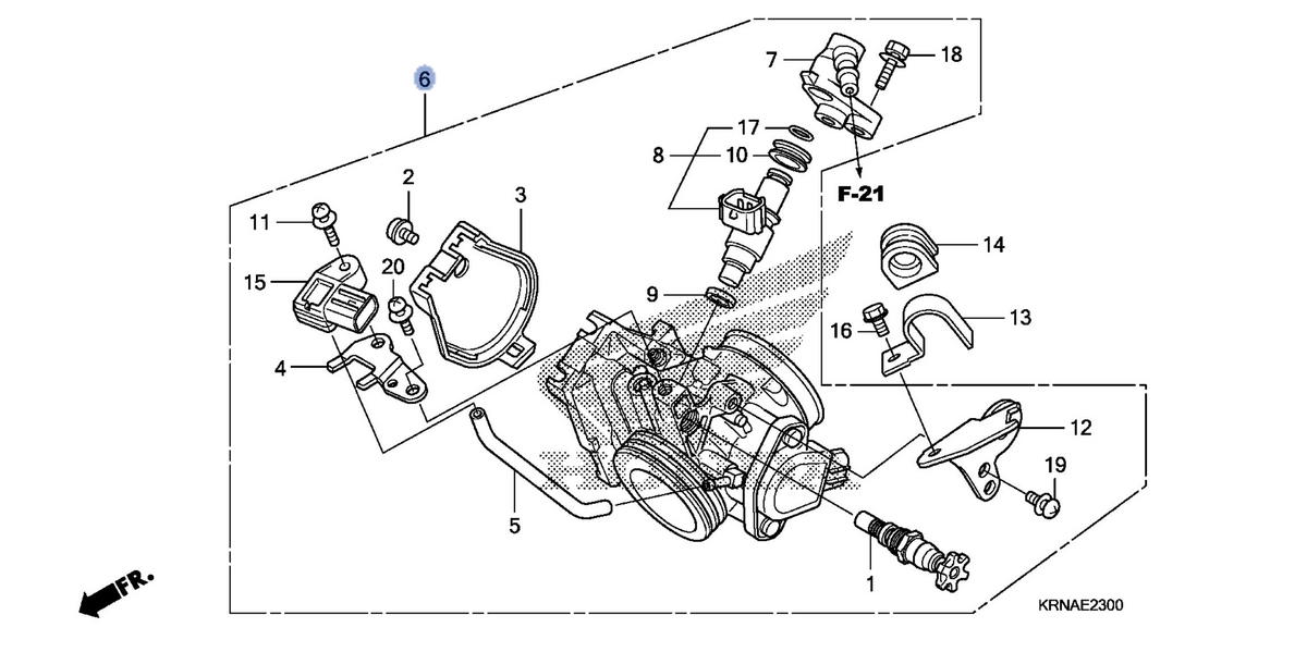 Honda OEM part 16400-KRN-A71