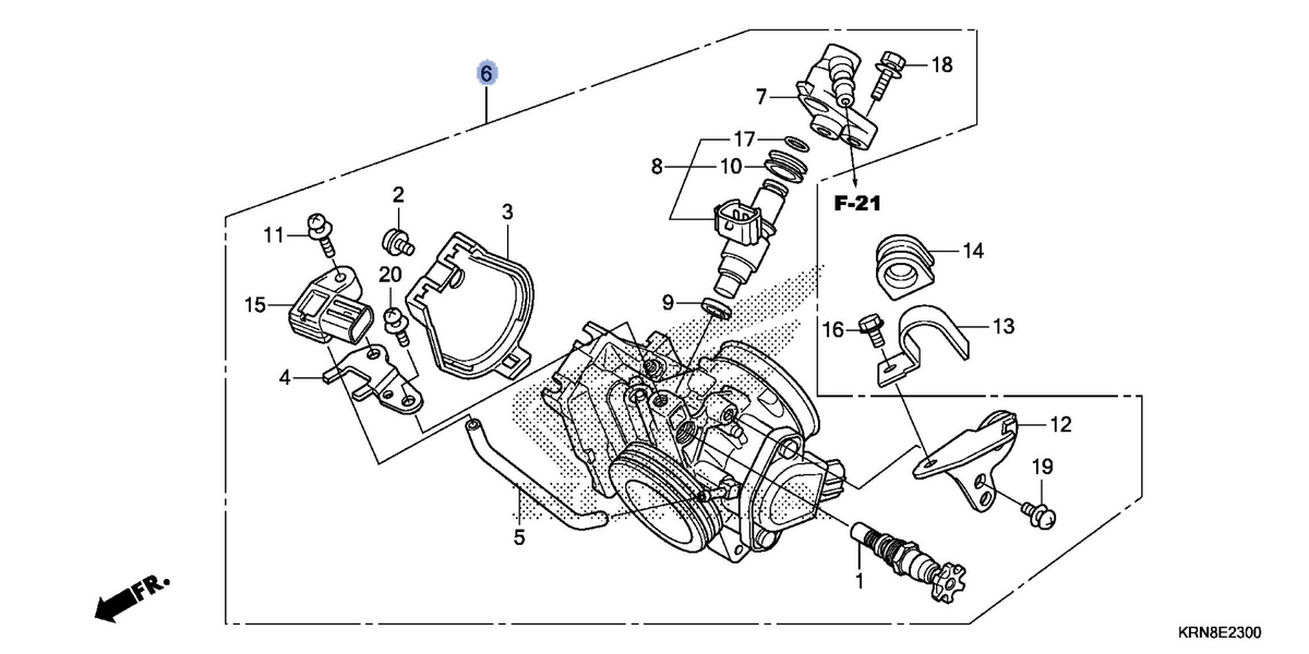 Honda OEM part 16400-KRN-B11