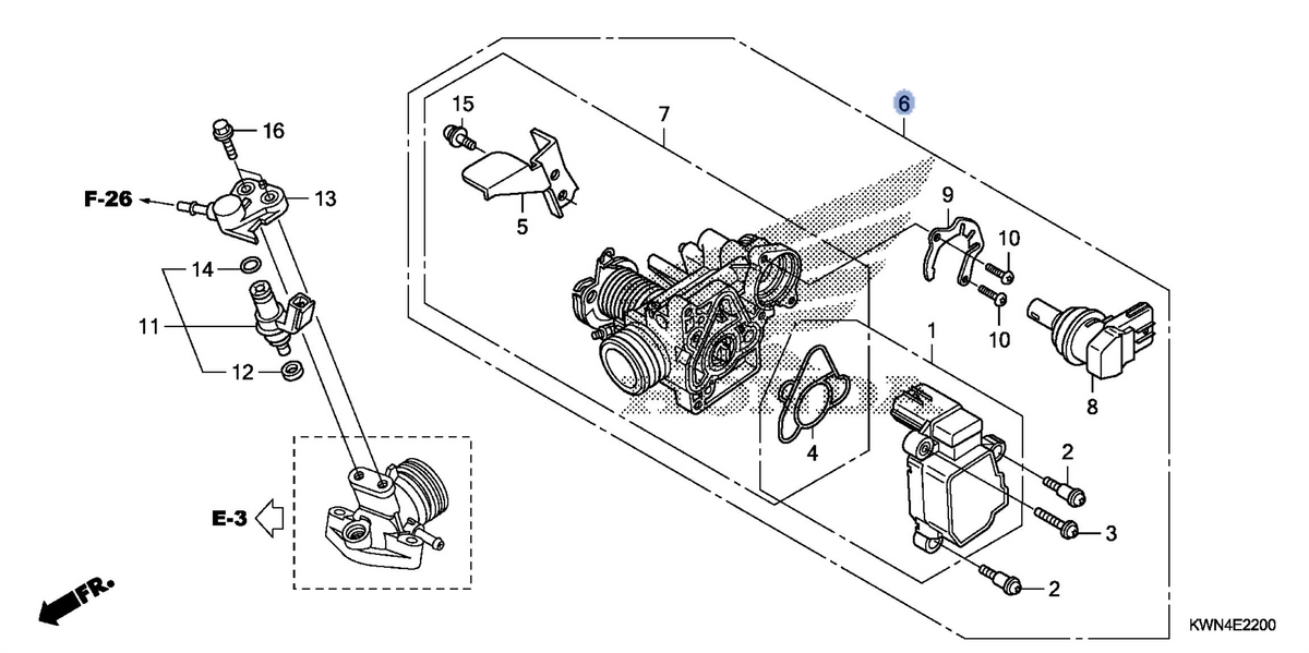 Honda OEM part 16400-KWN-902