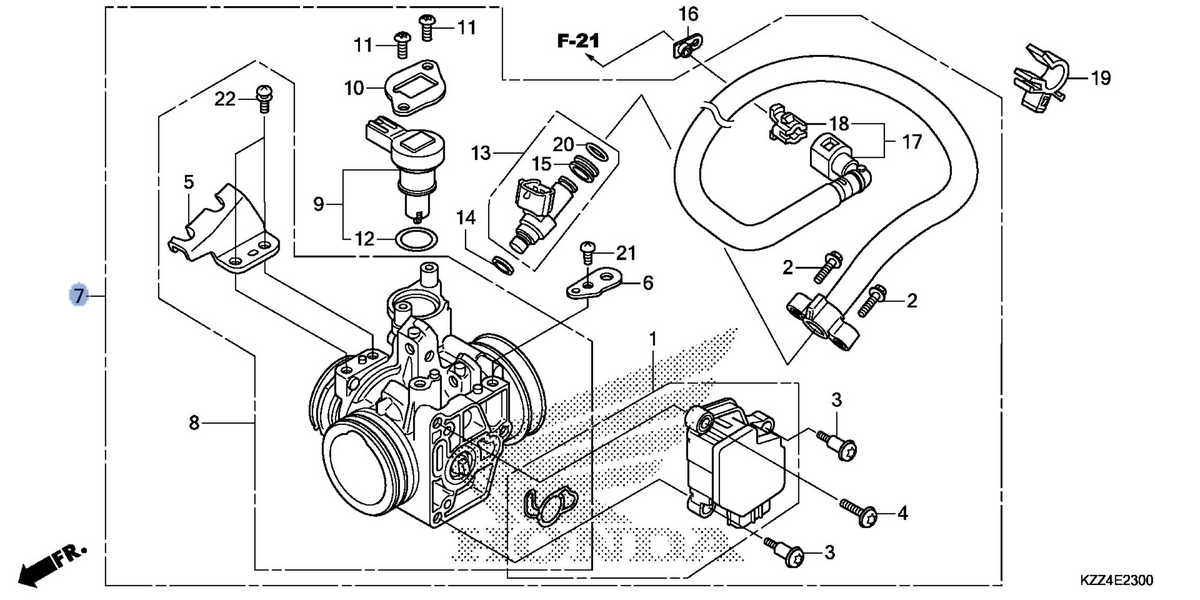 Honda OEM part 16400-KZZ-901