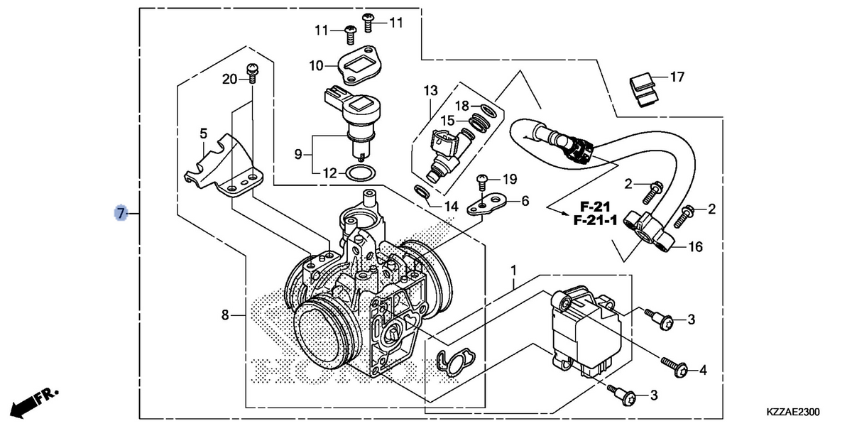 Honda OEM part 16400-KZZ-D21