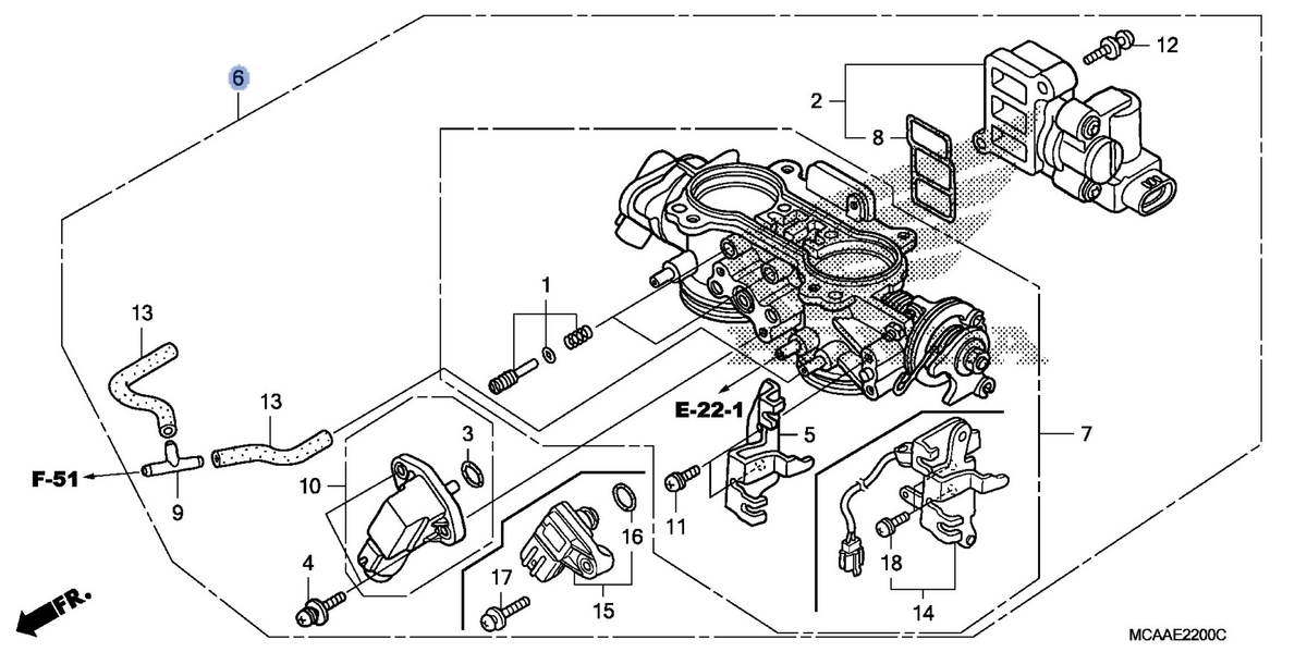 Honda OEM part 16400-MCA-A61