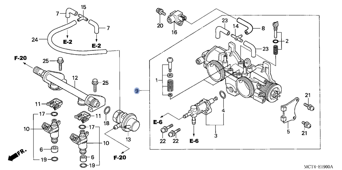 Honda OEM part 16400-MCT-681