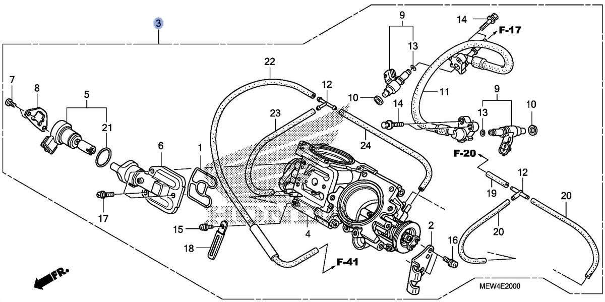 Honda OEM part 16400-MEW-L01