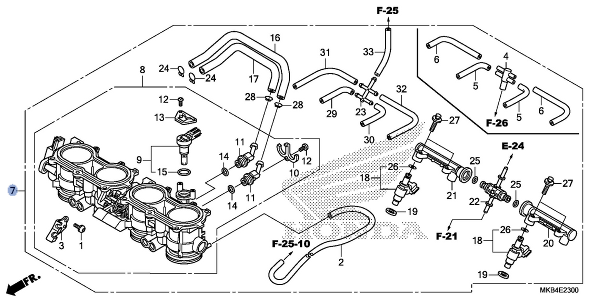 Honda OEM part 16400-MFL-671