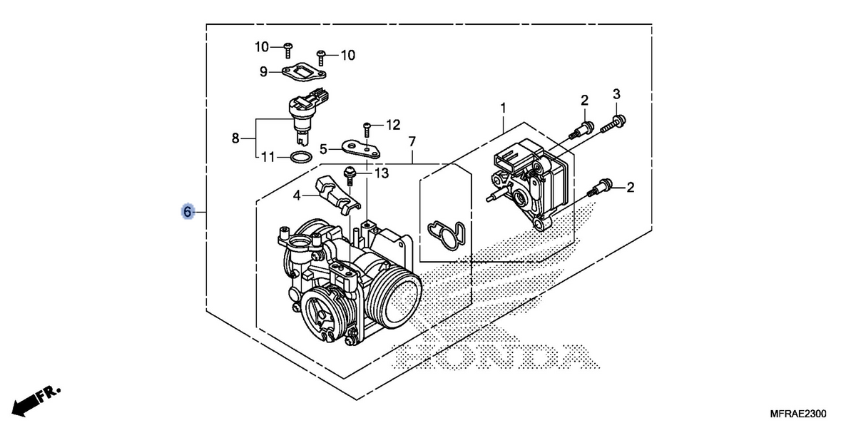 Honda OEM part 16400-MFR-671