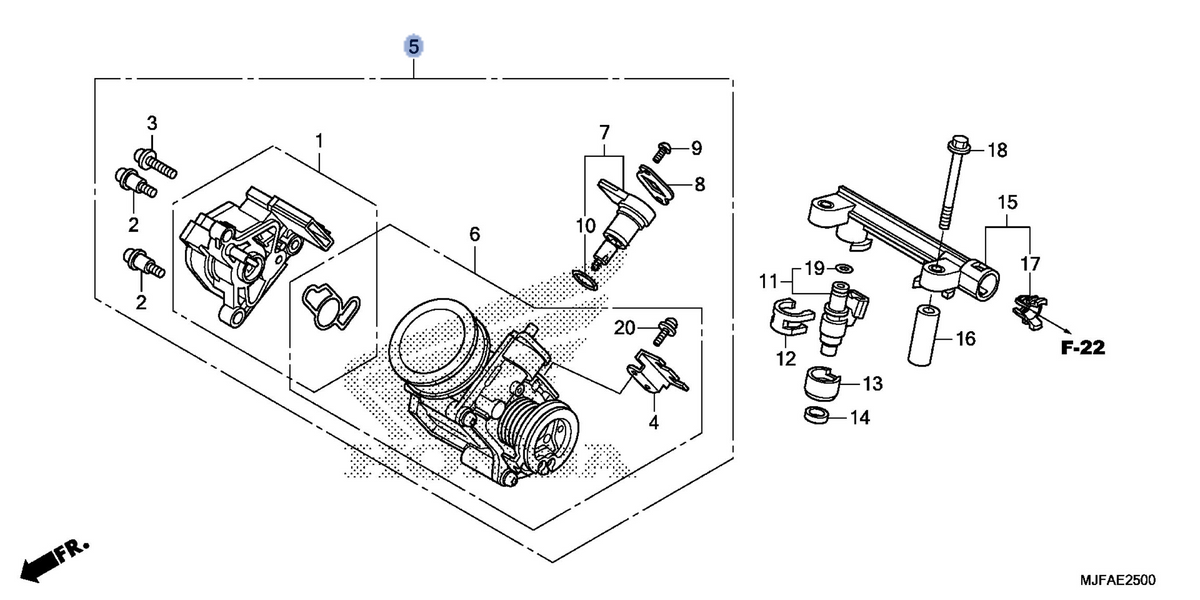 Honda OEM part 16400-MGS-D31