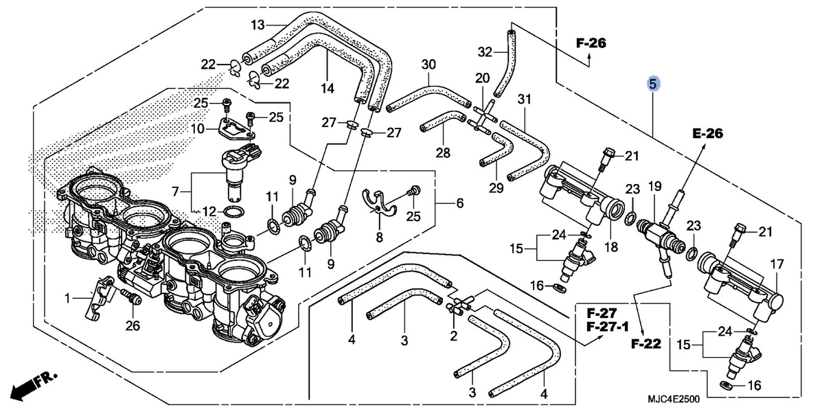 Honda OEM part 16400-MJC-L01