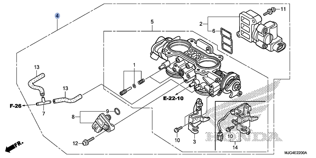 Honda OEM part 16400-MJG-671