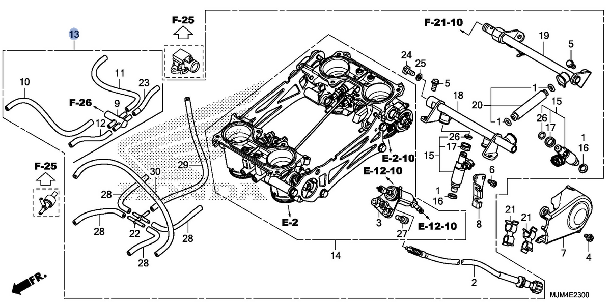 Honda OEM part 16400-MJM-A01