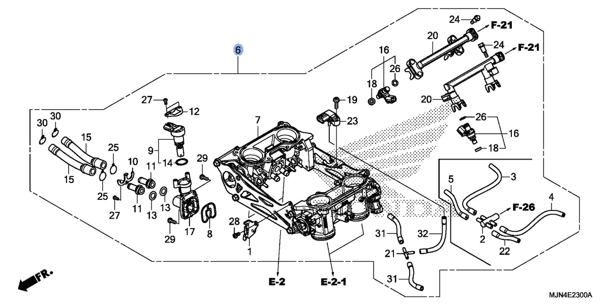 Honda OEM part 16400-MJN-A01