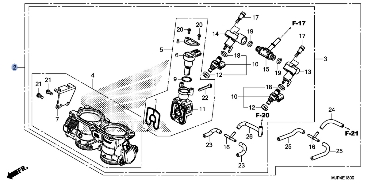 Honda OEM part 16400-MJP-A62