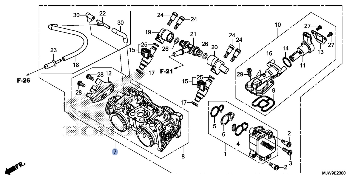 Honda OEM part 16400-MJW-L01