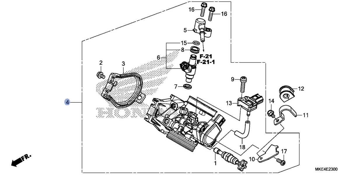 Honda OEM part 16400-MKE-A01