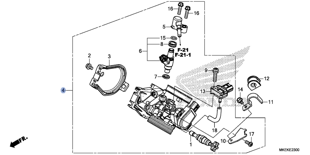 Honda OEM part 16400-MKE-AA1