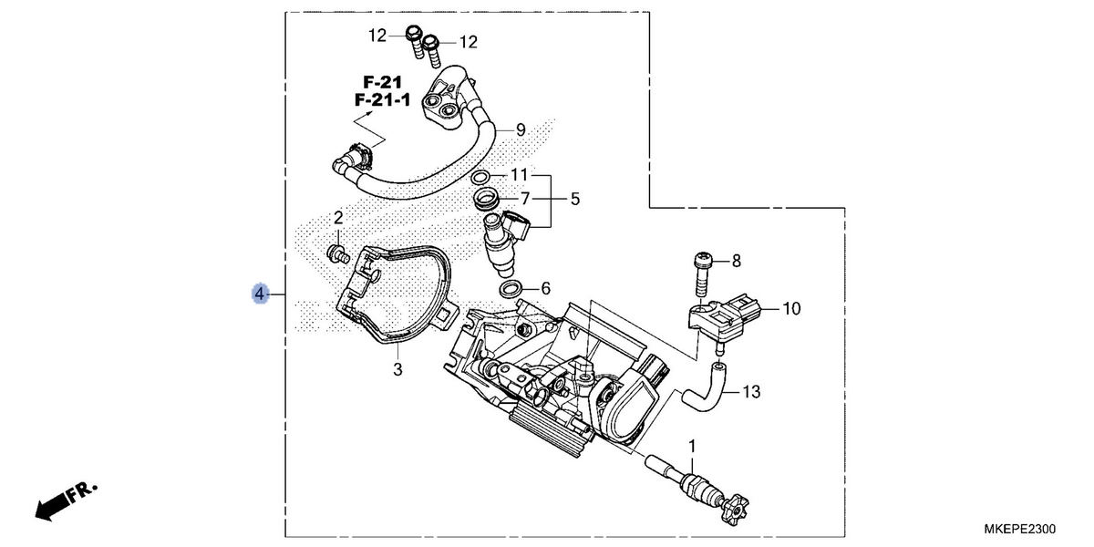 Honda OEM part 16400-MKE-AS1