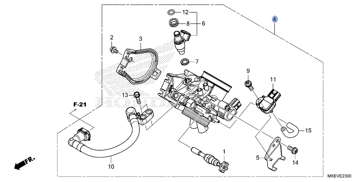 Honda OEM part 16400-MKE-B51