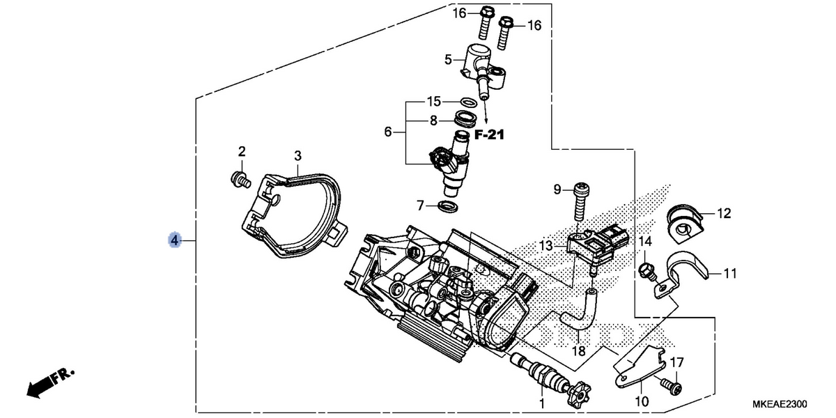 Honda OEM part 16400-MKE-B81