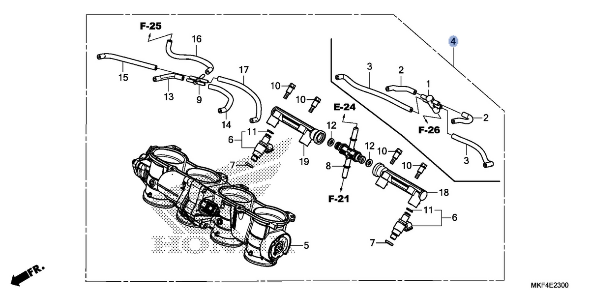 Honda OEM part 16400-MKF-L21