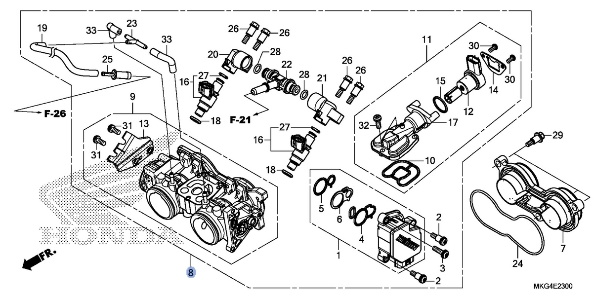 Honda OEM part 16400-MKG-L01