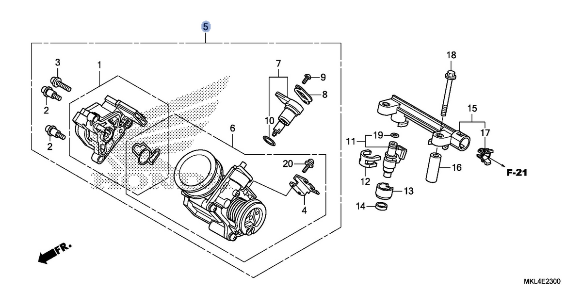 Honda OEM part 16400-MKH-D01