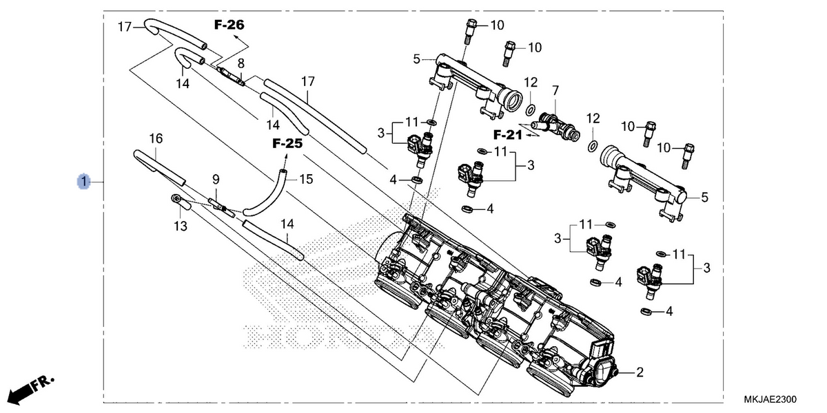 Honda OEM part 16400-MKJ-A61