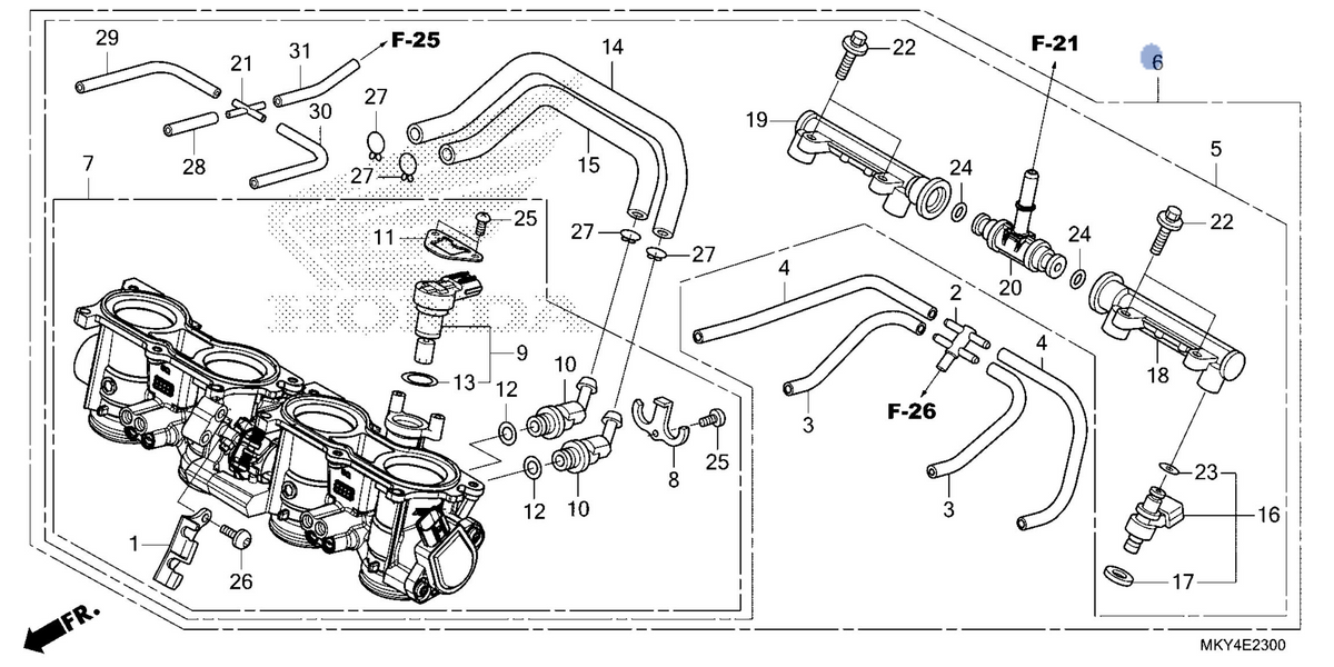 Honda OEM part 16400-MKN-L21