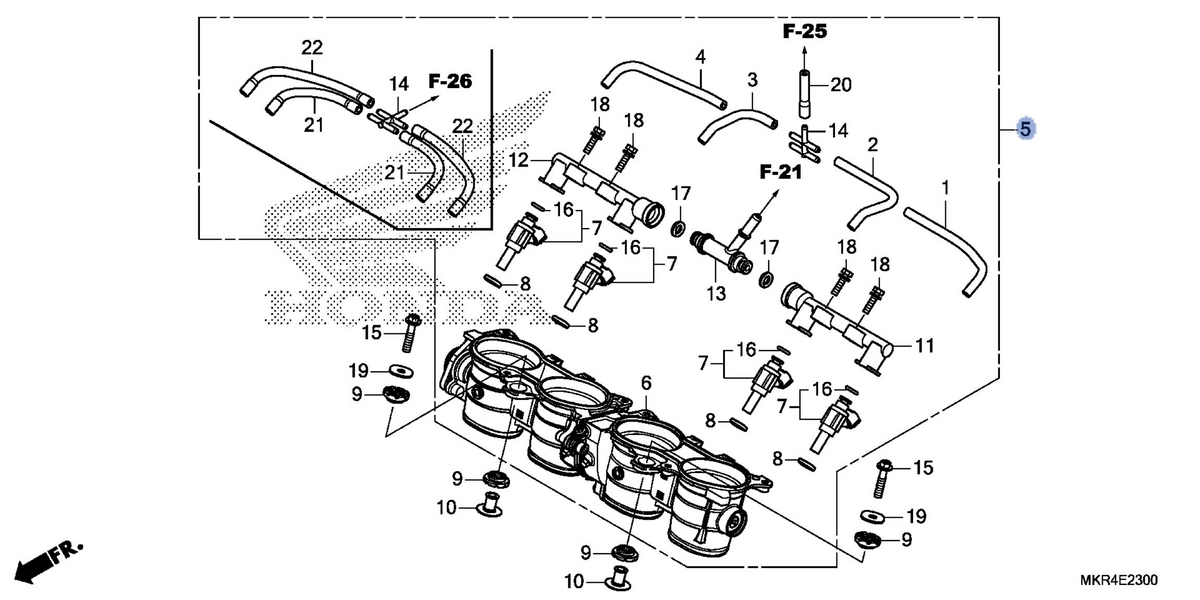 Honda OEM part 16400-MKR-A81
