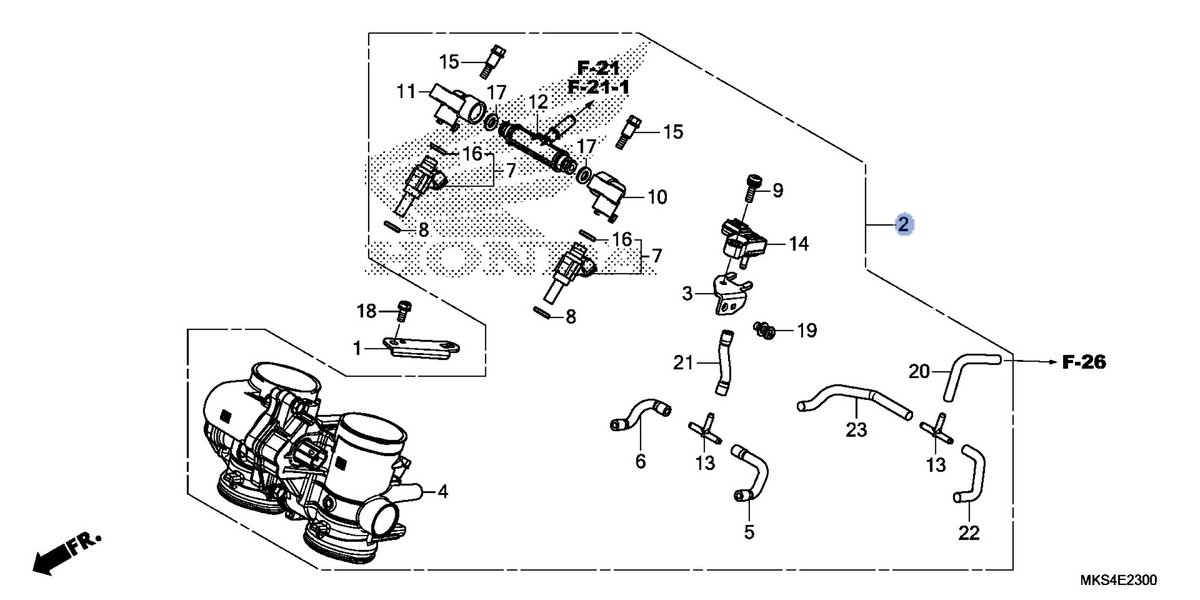 Honda OEM part 16400-MKS-E01