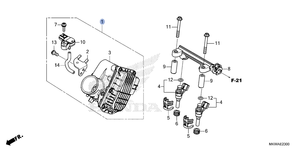 Honda OEM part 16400-MKT-D71