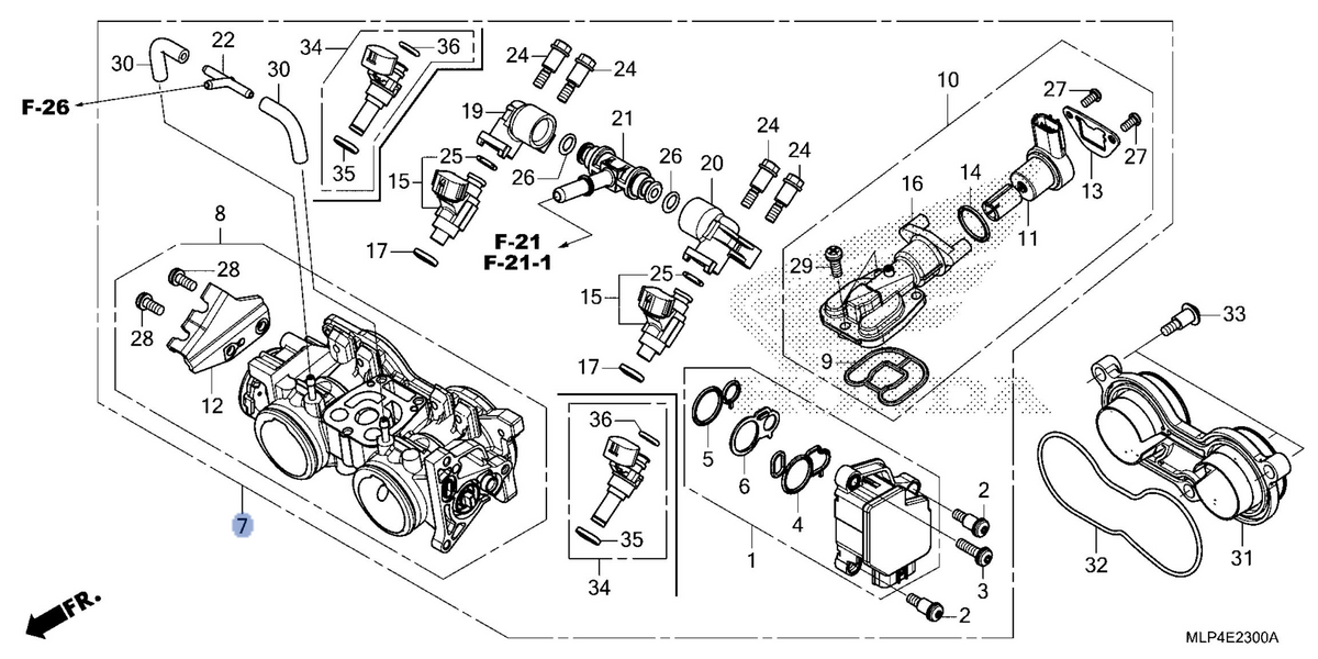 Honda OEM part 16400-MLP-AA1