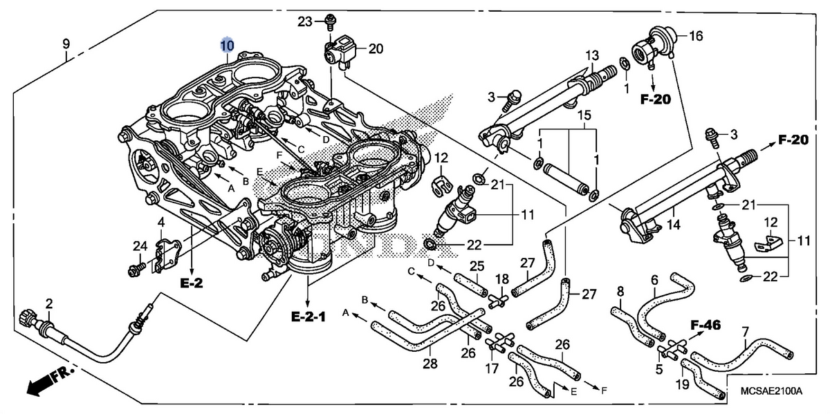 Honda OEM part 16401-MCS-771